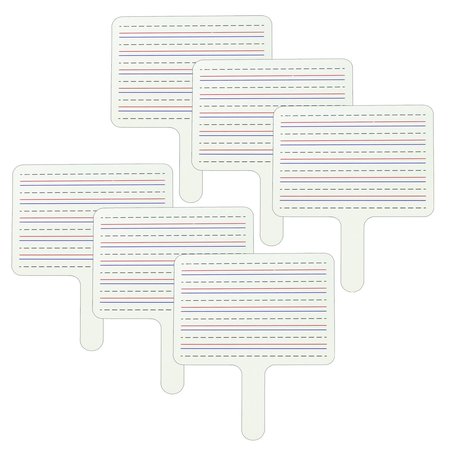 C-LINE PRODUCTS Two-Sided Dry Erase Answer Paddle, 6PK 40670